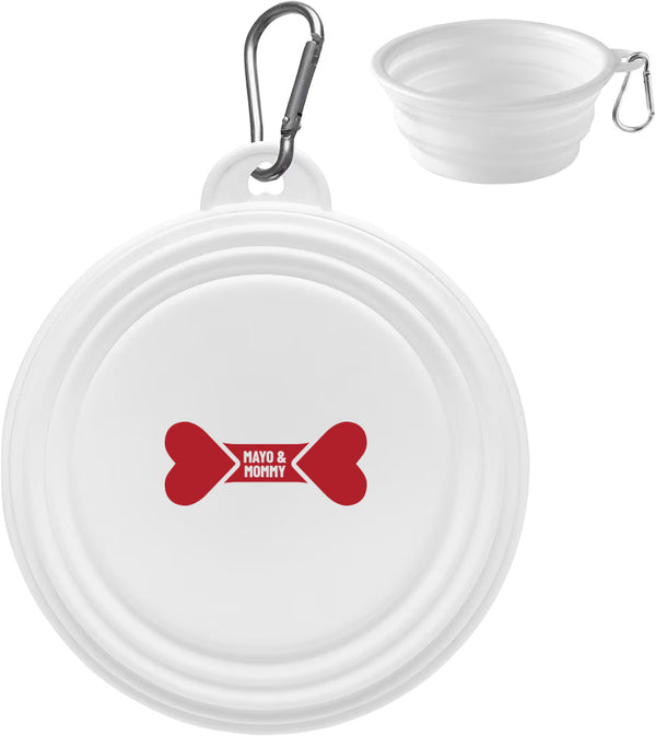 Mayo & Mommy Treats Collapsible Silicone Pet Bowl